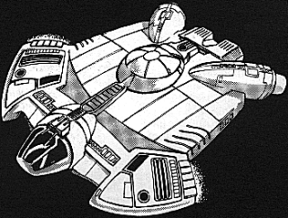 · Ghtroc Freighter· Artist: Mike Vilardi· Source:"Galaxy Guide 9 - Fragments From the Rim" p.15· Publisher: West End Games®