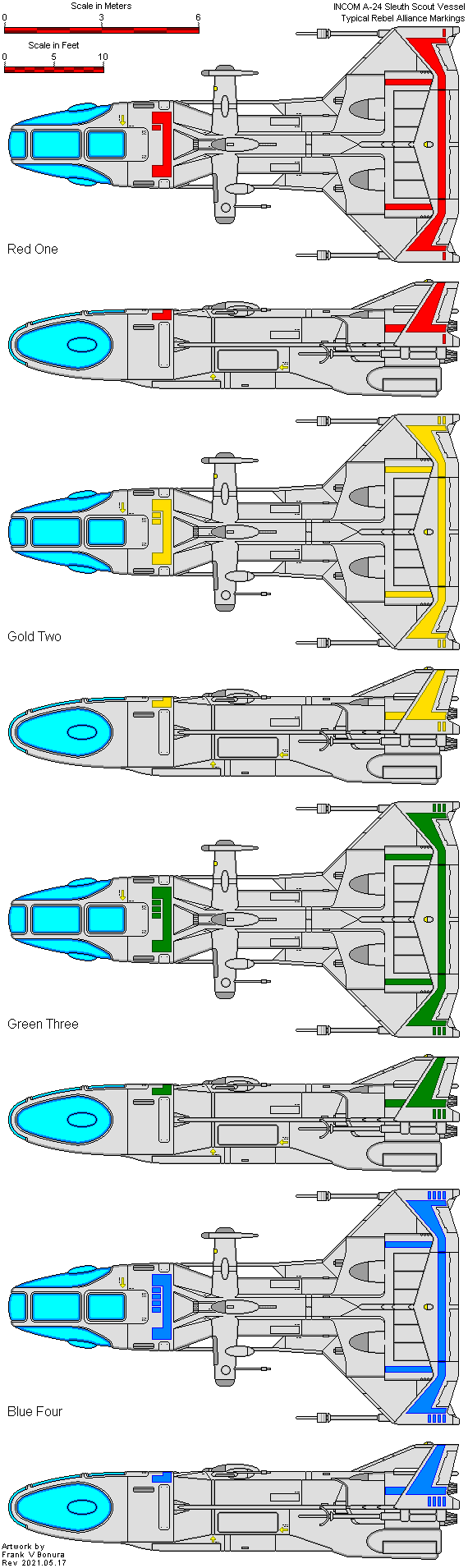 Wing markings used by the Rebel Allaince