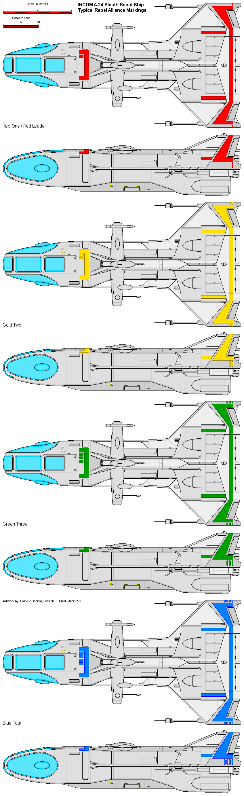 Wing markings used by the Rebel Allaince