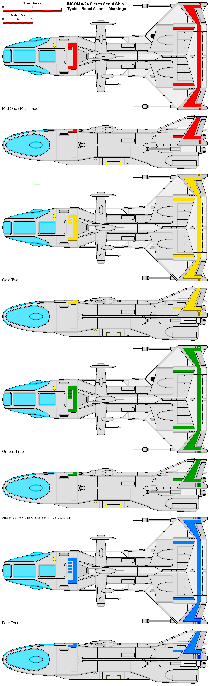 Wing markings used by the Rebel Allaince