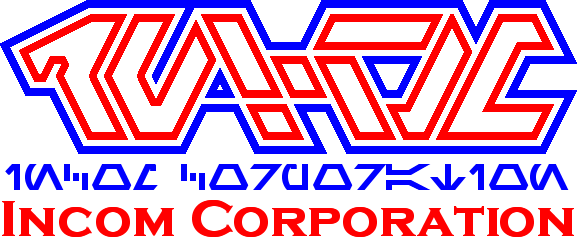 · INCOM Corporate logo, Artwork by: Frank V Bonura