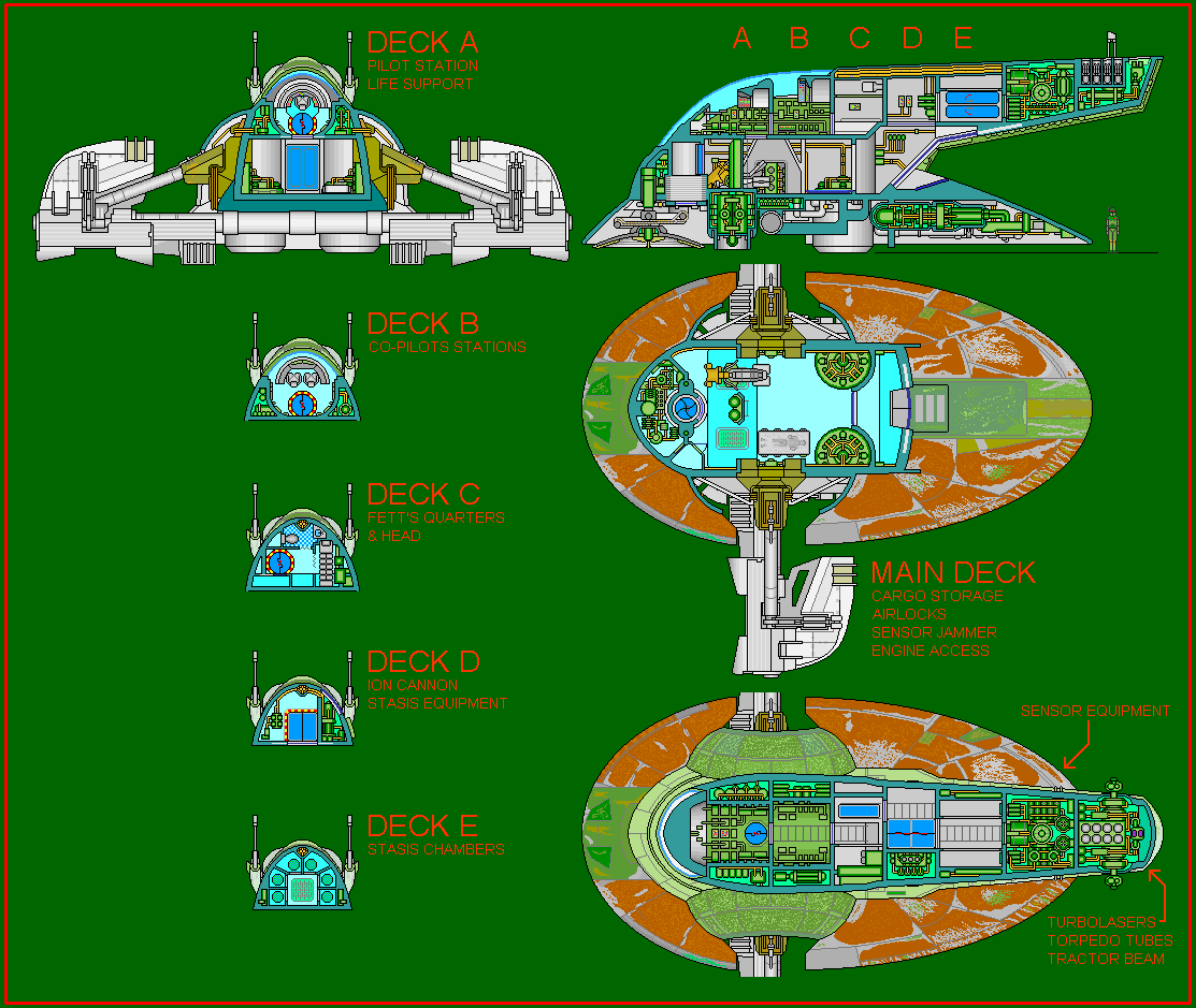 Firespray Internal Layout Star Wars Edge Of The Empire