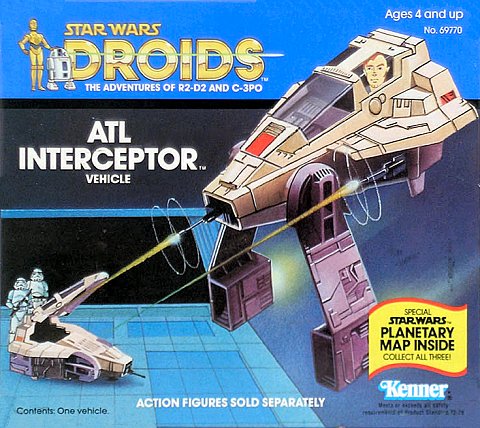 · ATL Interceptor™· Stock Number: 69770· Front of box· Manufactured by: Kenner®
