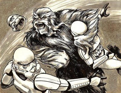 Angry Wookiee, Artist: Mike Vilardi